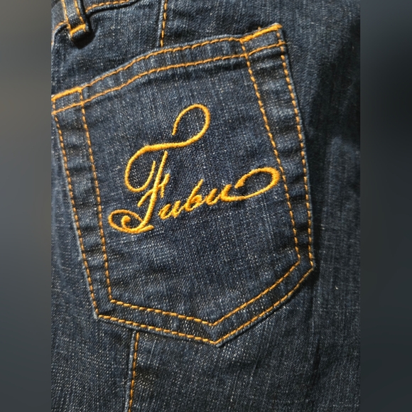 Assymetrical one shoulder jumpsuit size 9/10 Fubu denim - Picture 5 of 15